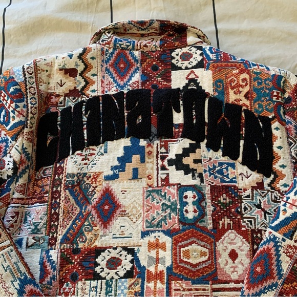 CHINATOWN MARKET MENS PATCHWORK JACKET LARGE - Picture 5 of 8